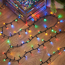 Multi Coloured Christmas fairy lights