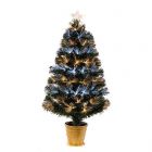 3ft Fibre Optic Potted Christmas Tree, White and Warm White LEDs