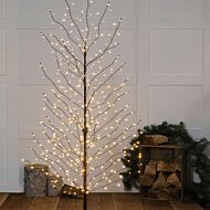 2m Outdoor Wavy Twig Tree, Antique White LEDs