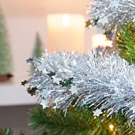 2m Die Cut Star Tinsel Christmas Tree Decoration