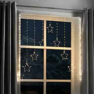 1.2m  x 1.2m Firefly Wire Star Curtain Lights
