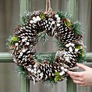 36cm Outdoor Pine Christmas Wreath