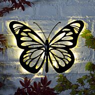 Solar Metal Butterfly Fence Decoration Light