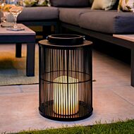 Indoor & Outdoor Battery Alta Candle Lantern, Black