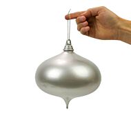 20cm Silver Outdoor Commercial Christmas Tree Bauble