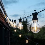 ConnectGo Large Festoon Lights, Connectable, Clear Filament Style LED Bulbs