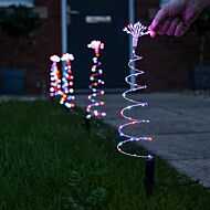30cm Outdoor Firefly Wire Tree Stake Lights, 4 Pack