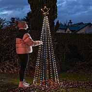 2.1m Outdoor Firefly LED Christmas Tree, 595 Warm White LEDs
