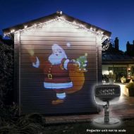 Outdoor Christmas Musical Santa & Snowman Animated Projector