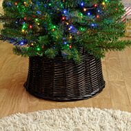 32cm x 38cm Brown and Copper Willow Christmas Tree Skirt
