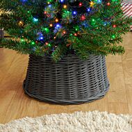 32cm x 38cm Slate Grey Willow Christmas Tree Skirt