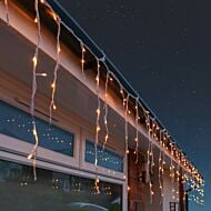 Outdoor Icicle Lights, 240 Warm White LEDs