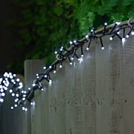 5.17m Outdoor Battery Flickering Effect Fairy Lights, 200 LEDs