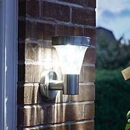 Solar Stainless Steel Security Wall Light with PIR