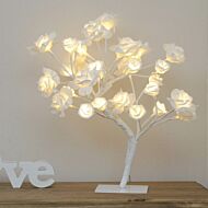 Plug In Pre Lit Rose Twig Tree, 32 Warm Warm White LEDs