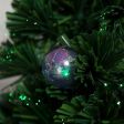 3ft Artificial Fibre Optic Christmas Tree with Bauble Decorations