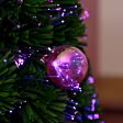 3ft Artificial Fibre Optic Christmas Tree with Bauble Decorations
