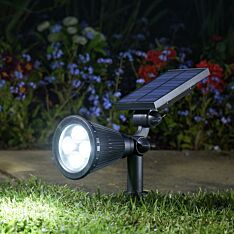 Solar Lumi Spot Stake Light, Dual Brightness Setting