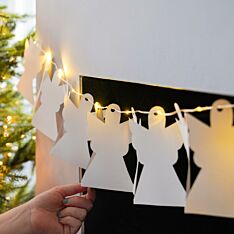 Battery DIY Paper Angel Christmas Fairy Lights