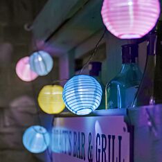 Solar Pastel Chinese Lanterns Fairy Lights