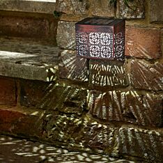Solar Moroccan Wall Fence Light, 4 Pack