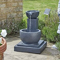 Hybrid Fengshuî Falls Water Feature, Solar Powered with Back up Battery