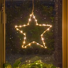 ConnectGo® Outdoor Wire Star Christmas Silhouette, Connectable