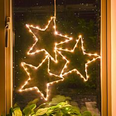 ConnectGo® Outdoor 3 Wire Star Christmas Silhouette, Connectable