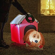 1.2m Inflatable Christmas Dog House Figure