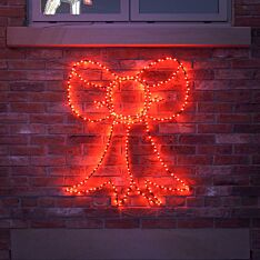 Outdoor Flexibright Christmas Bow Silhouette, 356 Twinkling LEDs