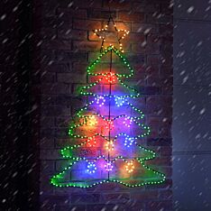 Outdoor Flexibright Christmas Tree Silhouette, 388 Twinkling LEDs