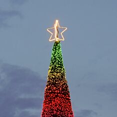 Connectable Outdoor Christmas Tree Star Topper