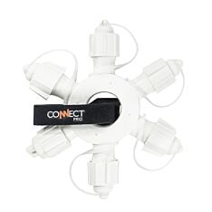 5 Port White Ring Connector, Connectable