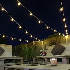 Festoon Lights, Connectable, Warm White SMD LEDs, Frosted Bulbs, Rubber Cable