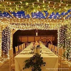 ConnectPro®  Outdoor LED String Lights, Connectable, White Rubber Cable