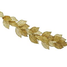 1.18m Glitter Christmas Leaf Garland