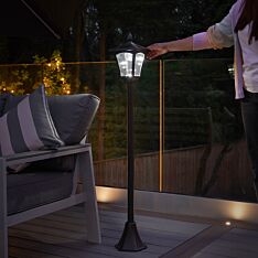Solar Security Lamp Post, 1.2m