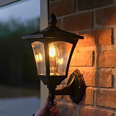 Outdoor Solar Filament Effect LED Security Wall Light