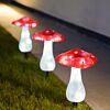 Solar Decorative Fairy Mushroom Stake Light, 3 Pack