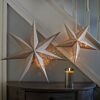Battery North Paper Star Hanging Christmas Decoration