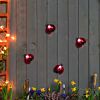 Solar Novelty Ladybird Wall Light, 3 Pack
