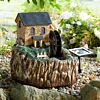Solar Mill Water Fountain with Light