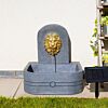 Solar Lions Head Water Feature