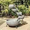 Solar Poseidon Rock Cascade Water Feature