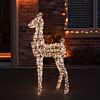 1.07m Outdoor Gold Twist Reindeer Fawn Christmas Figure
