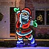 1.8m Outdoor Infinity Santa Christmas Figure