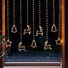 1.2m x 1.2m Firefly Wire Festive Characters Curtain Light, Warm White LEDs