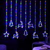 1.2m x 1.2m Firefly Wire Festive Characters Curtain Light, Multi Coloured LEDs