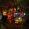 15.8m Outdoor Traditional Victorian Christmas Tree Fairy Lights, Multi Coloured LEDs