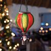 Battery Cool Flame Hanging Santa Christmas Balloon Lantern